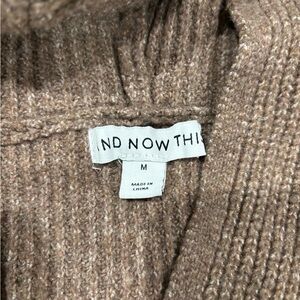 And Now This Women's Brown V-Neck Sweater